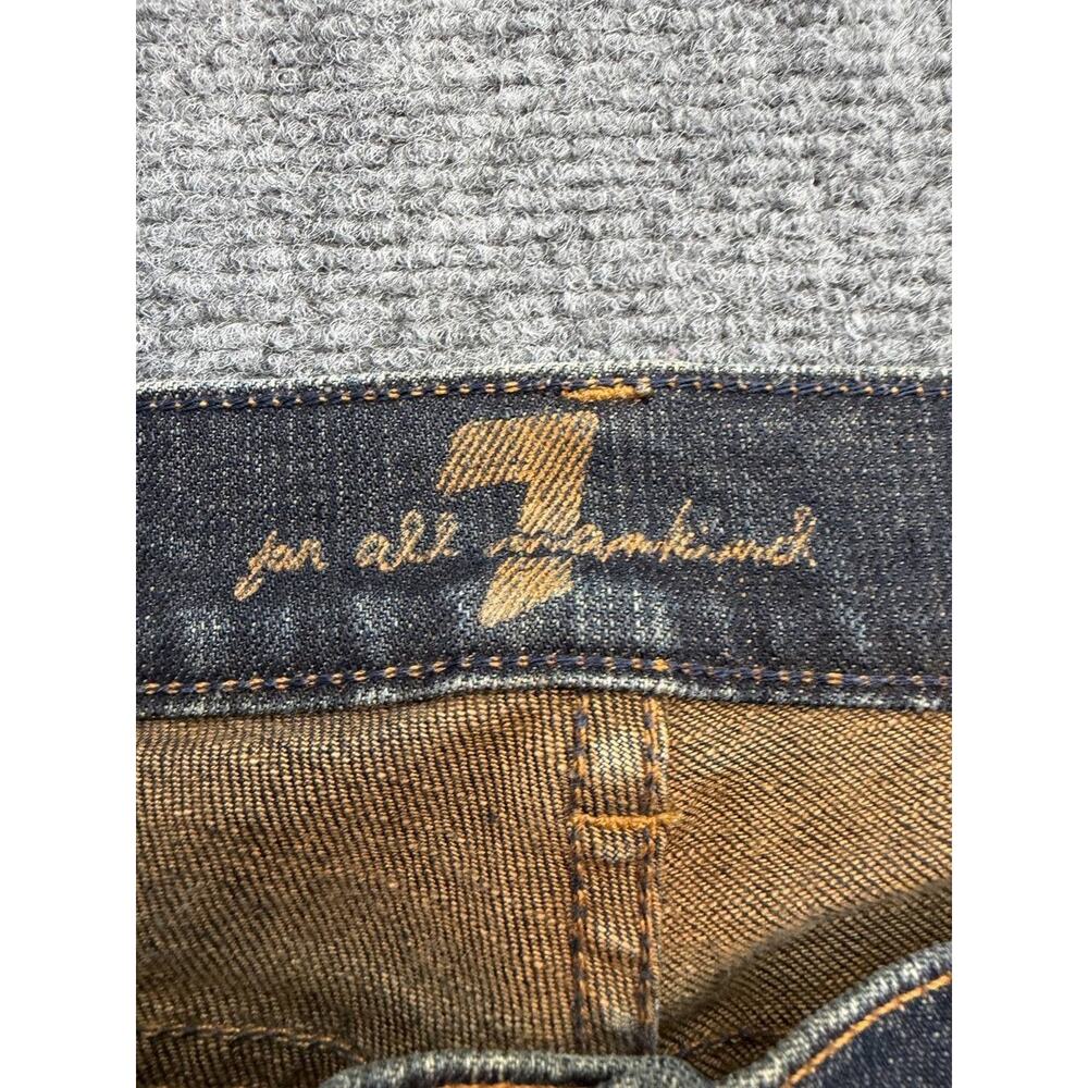 Vintage Y2K 7 For All Mankind Jeans Womens 28 Low Rise Bootcut Gray Black USA - Picture 4 of 15